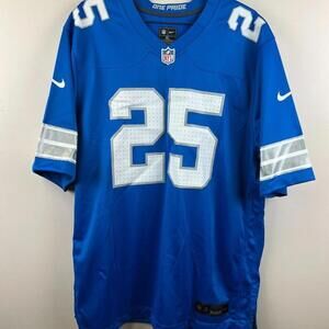 Men’s Detroit Lions Custom “SCHICK” #25 Nike Game Jersey Blue XL – NWOT 11/2024